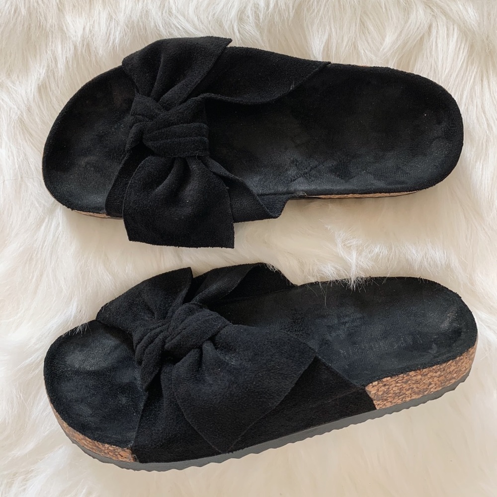 Slide on Sandals with Bow